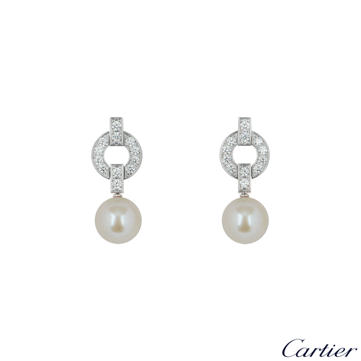 cartier pearl earrings prices